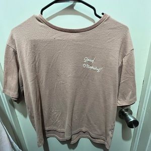 Rosy color pajama tee